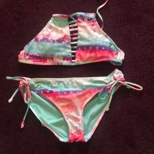 halter bikini set